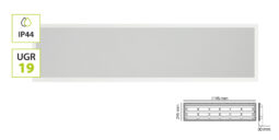 DALLE LED START BACKLIT IP44 300x1200 UGR19