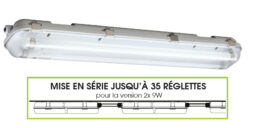 REGLETTE MARTY 2 x 24 W 0698