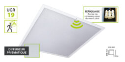 DALLE LED CIELO 4 SENSOR 600x600 UGR19 SLIM